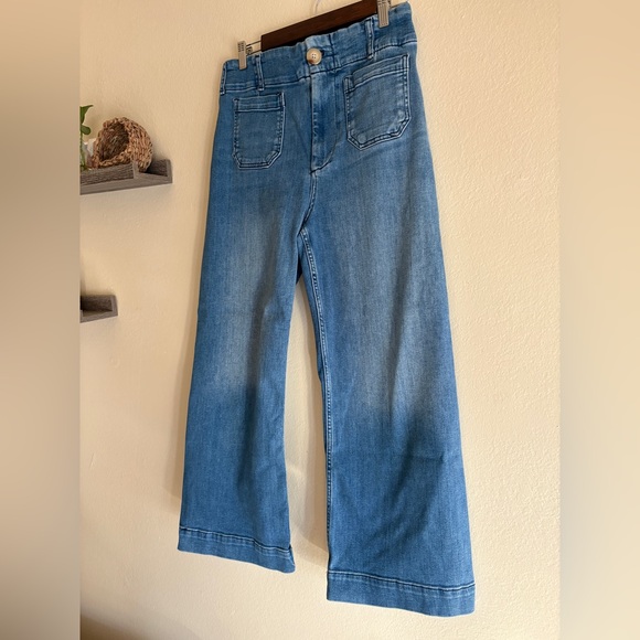 Maeve The Denim Colette Cropped Wide Leg Jean - Picture 5 of 9